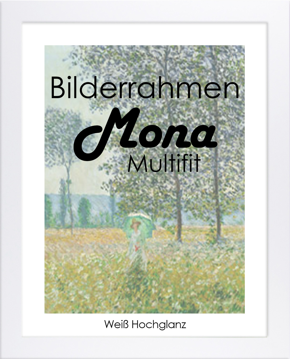 Bilderrahmen Mona MULTIFIT 30x42 cm mit weißer Rückwand 42x30 cm Foto Poster
